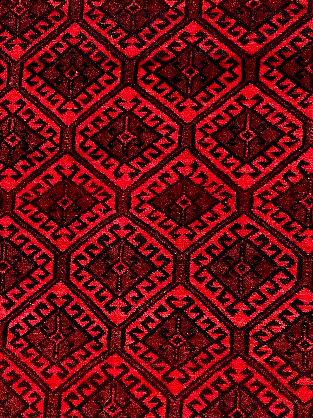 Vintage Turkoman Baluch Rug 4x6 Handwoven Nomadic Tribal