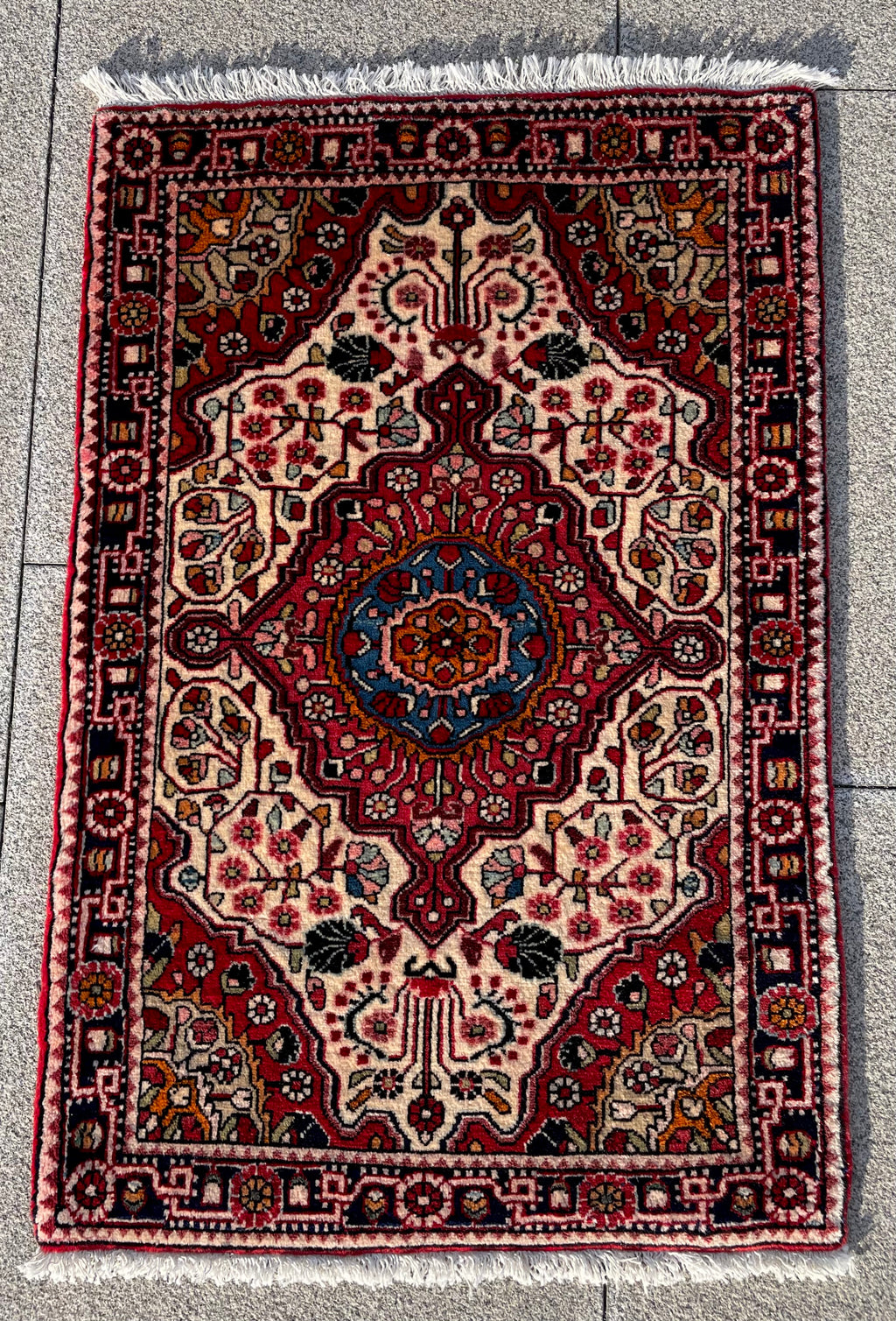 Vintage Malayer rug Circa 1960s 3.3 x 2.2 ft