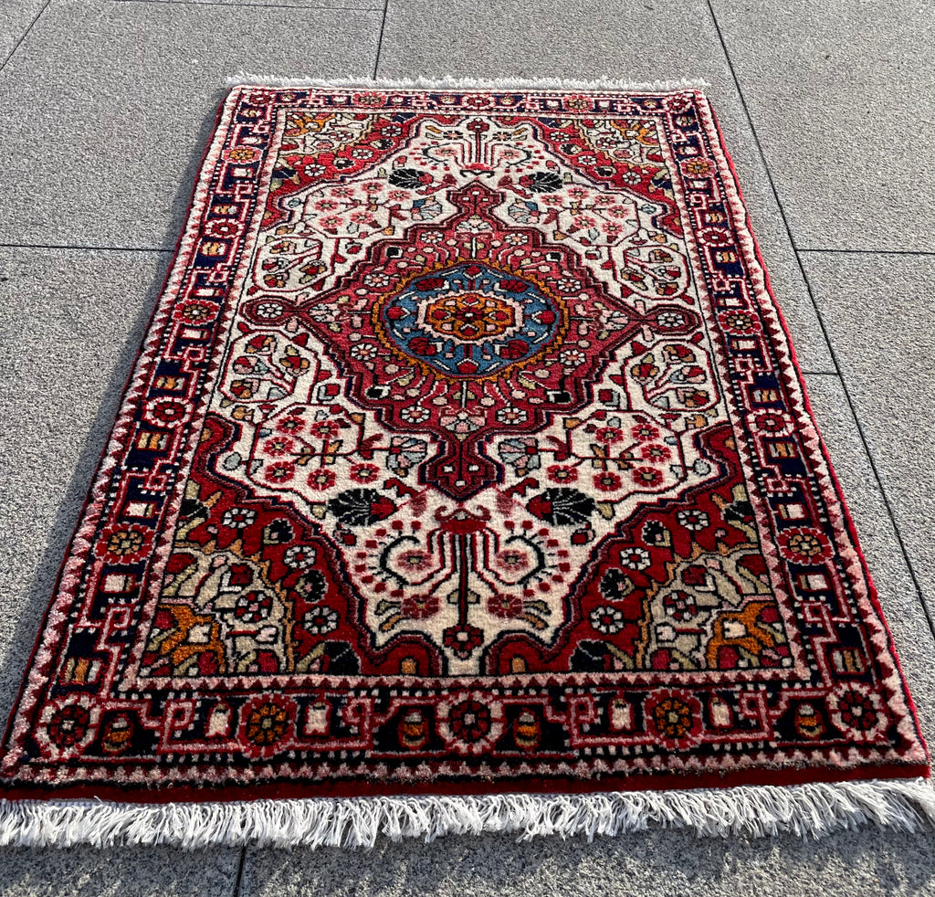 Vintage Malayer rug Circa 1960s 3.3 x 2.2 ft