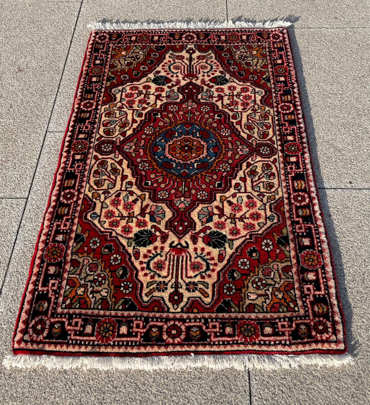 Vintage Malayer rug Circa 1960s 3.3 x 2.2 ft