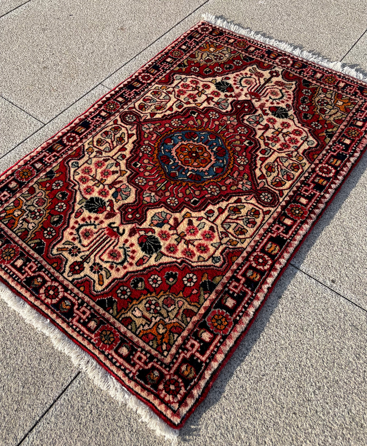 Vintage Malayer rug Circa 1960s 3.3 x 2.2 ft