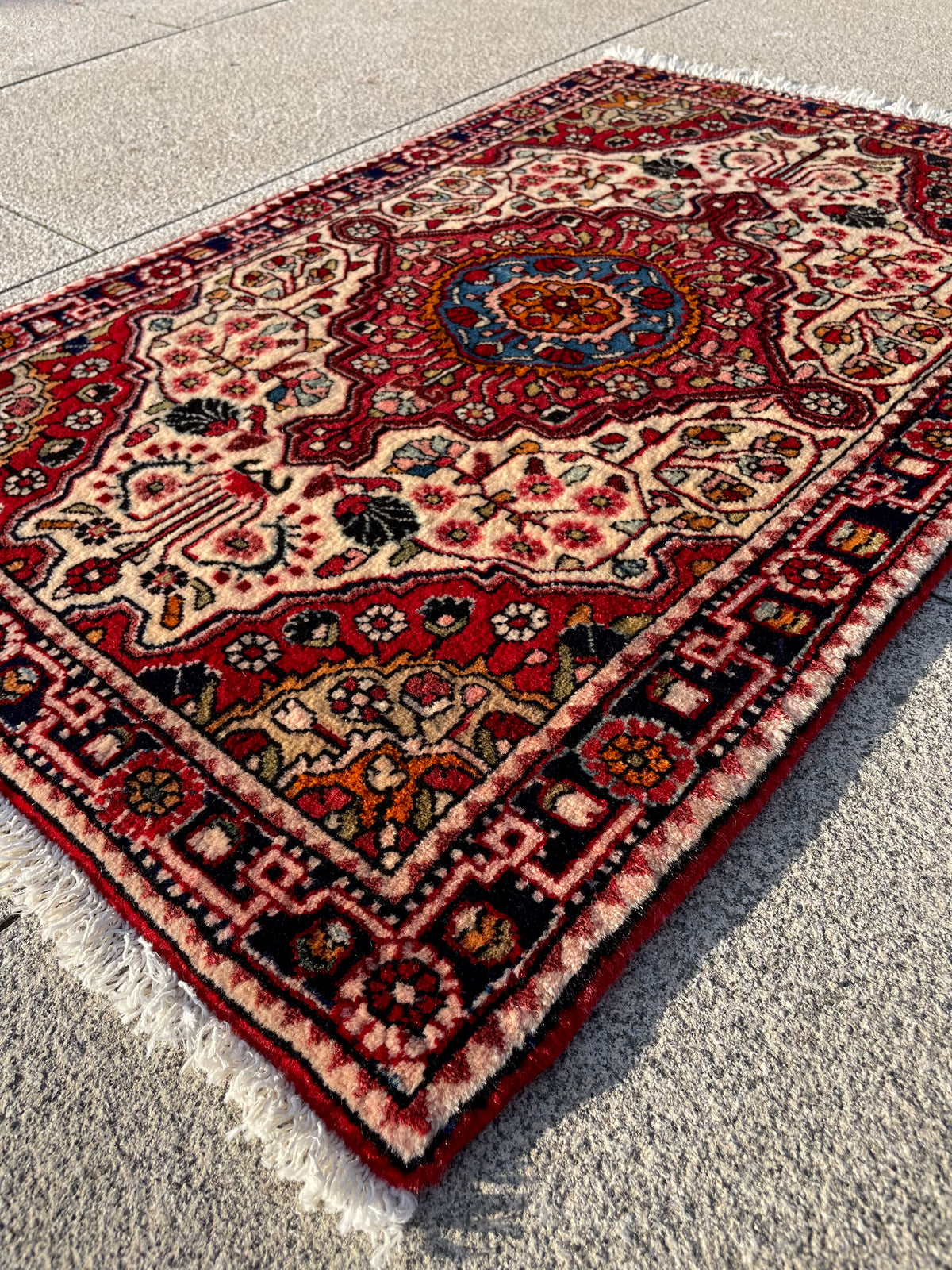 Vintage Malayer rug Circa 1960s 3.3 x 2.2 ft