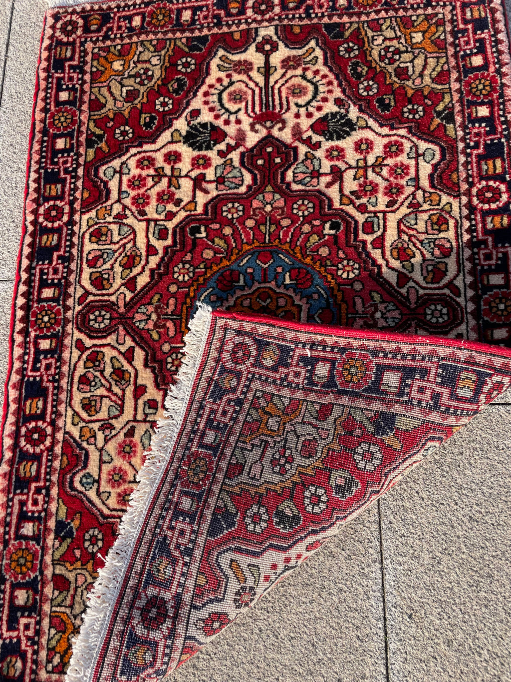 Vintage Malayer rug Circa 1960s 3.3 x 2.2 ft