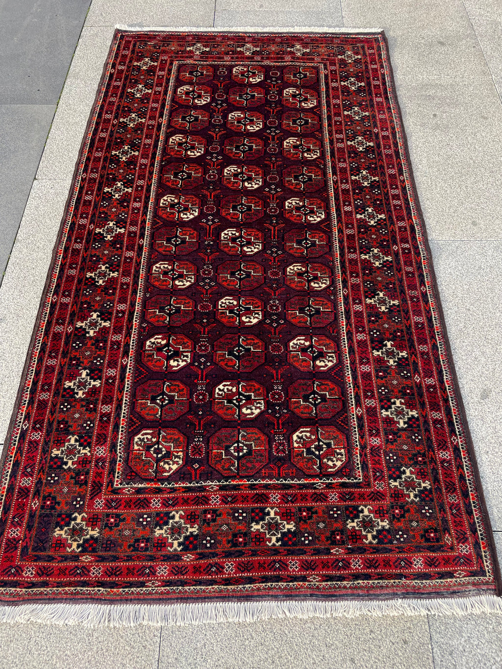 Vintage Baluch Fine Rug 3.4 x 6.2, Circa 1960s