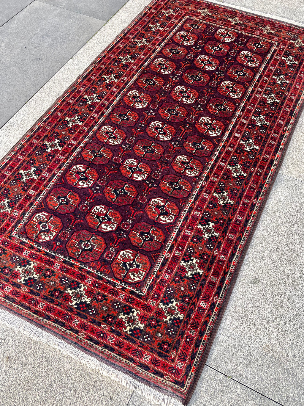 Vintage Baluch Fine Rug 3.4 x 6.2, Circa 1960s