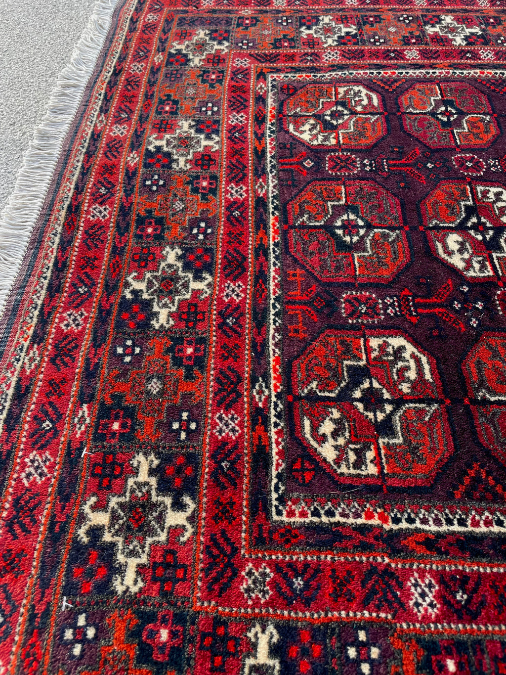Vintage Baluch Fine Rug 3.4 x 6.2, Circa 1960s