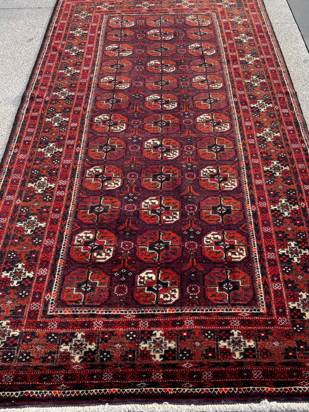 Vintage Baluch Fine Rug 3.4 x 6.2, Circa 1960s