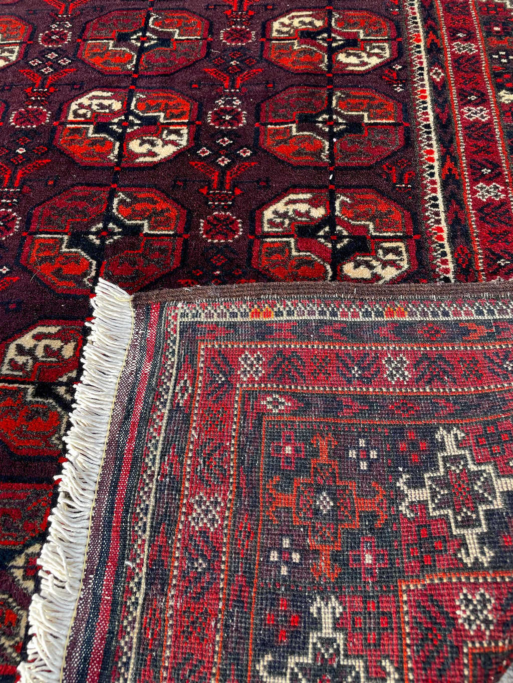 Vintage Baluch Fine Rug 3.4 x 6.2, Circa 1960s