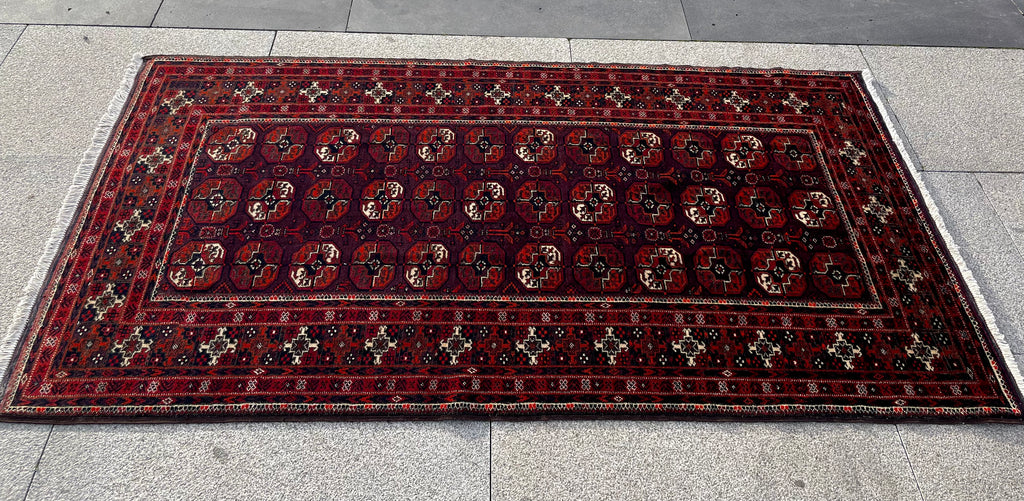 Vintage Baluch Fine Rug 3.4 x 6.2, Circa 1960s