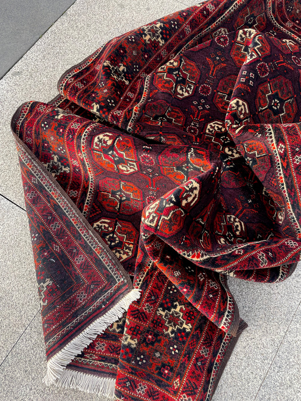Vintage Baluch Fine Rug 3.4 x 6.2, Circa 1960s