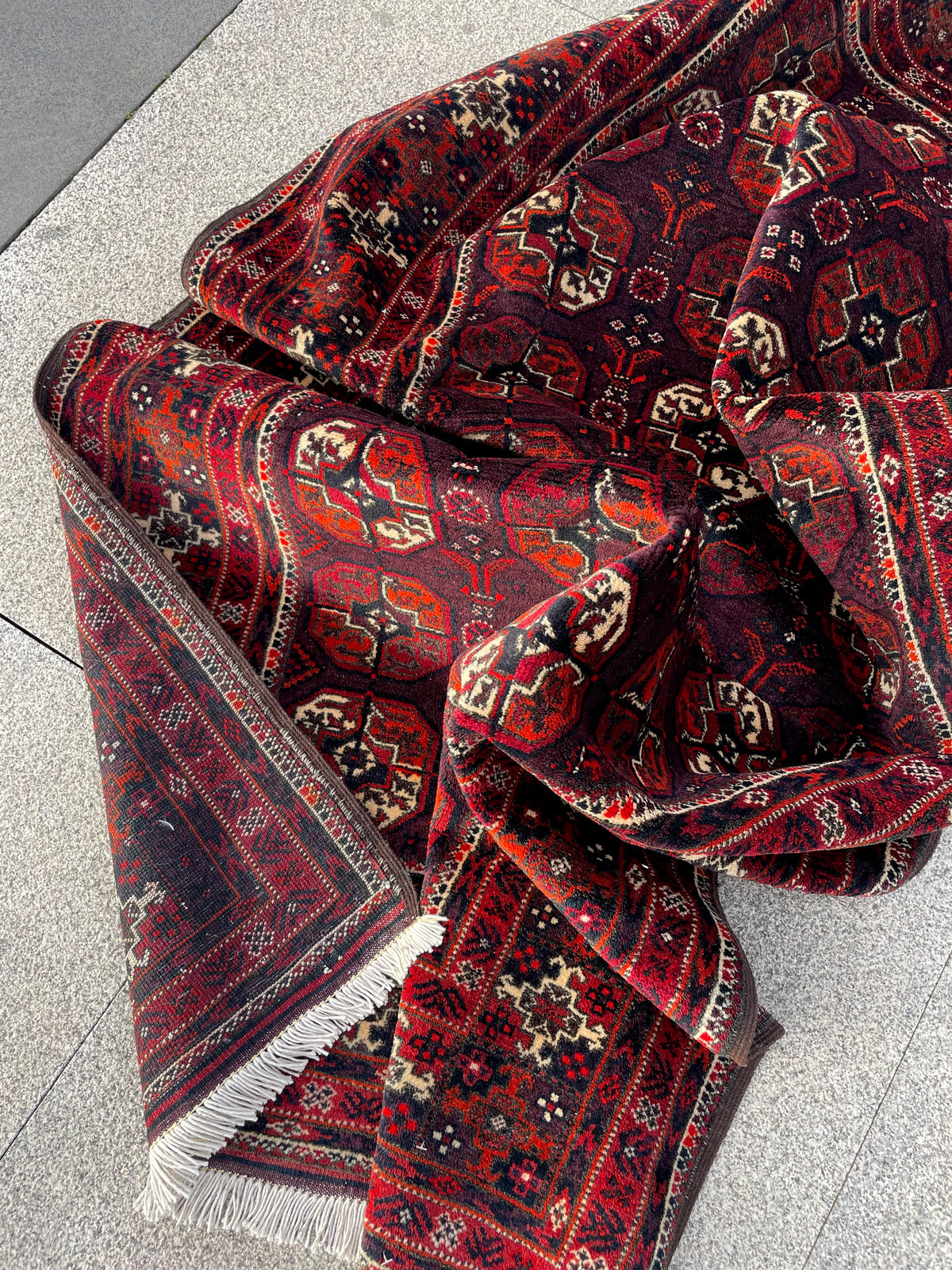 Vintage Baluch Fine Rug 3.4 x 6.2, Circa 1960s