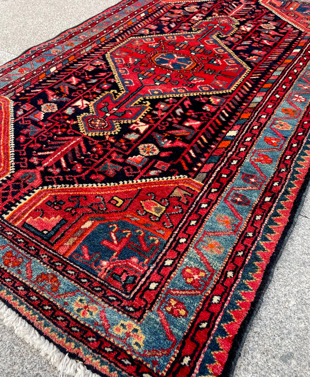 Vintage Turkish Rug Circa 1970s 2.8 x 4.8