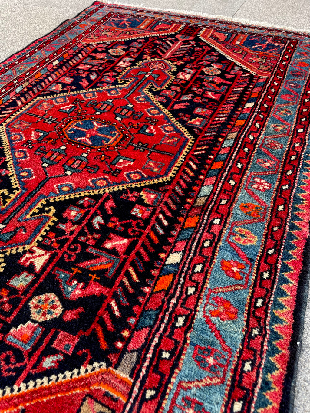 Vintage Turkish Rug Circa 1970s 2.8 x 4.8