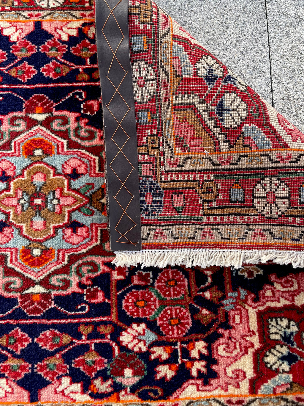 Small Vintage Malayer Rug 2x3.2 Circa 1960s Handwoven Wool Floral Oriental Carpet