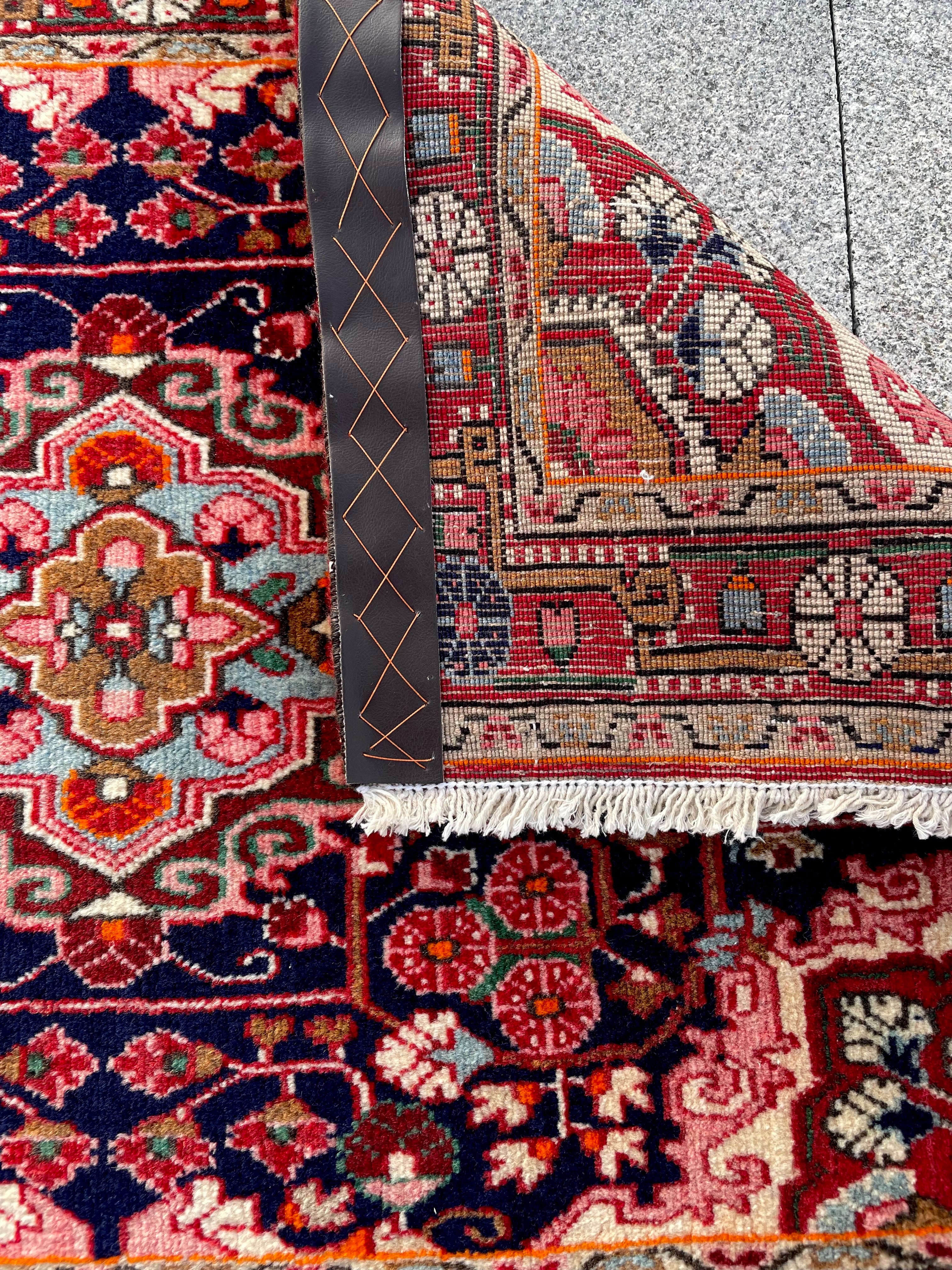 Small Vintage Malayer Rug 2x3.2 Circa 1960s Handwoven Wool Floral Oriental Carpet