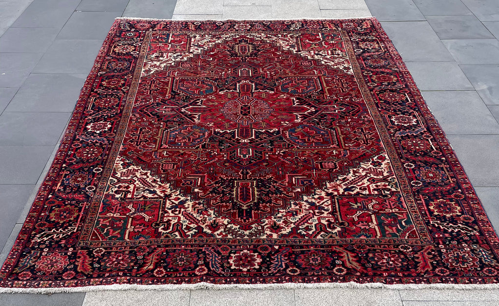 Heriz Circa 1950s 11.4 x 8.3 ft