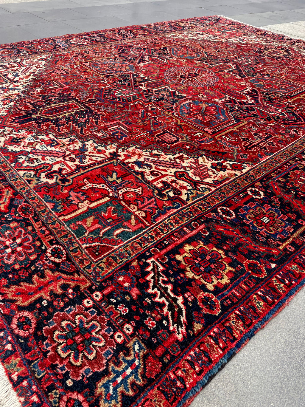 Heriz Circa 1950s 11.4 x 8.3 ft