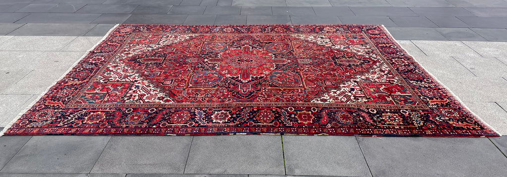 Heriz Circa 1950s 11.4 x 8.3 ft