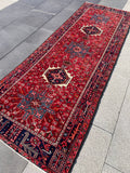 Vintage Heriz Runner 3.2 x 9.4 ft