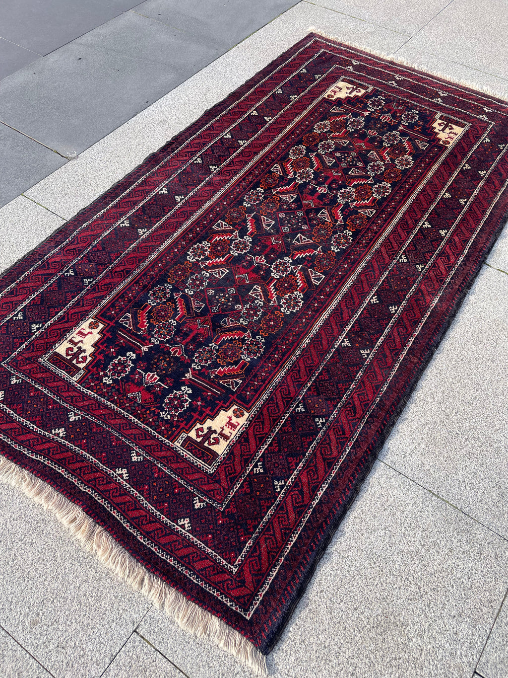 Vintage Baluch Rug 3.3 x 6 Circa 1960s