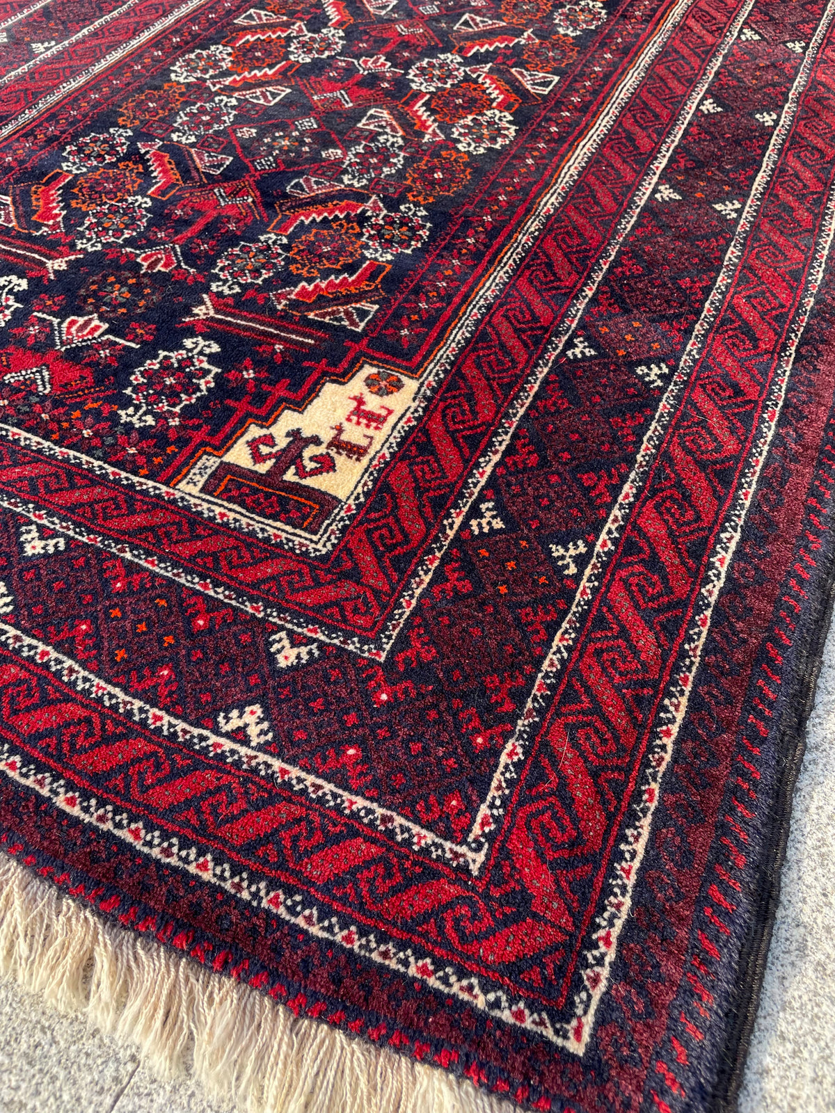 Vintage Baluch Rug 3.3 x 6 Circa 1960s