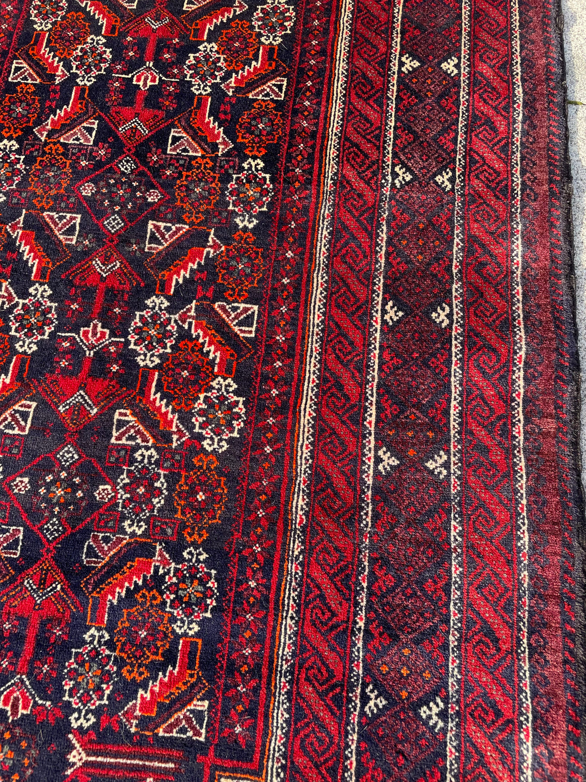 Vintage Baluch Rug 3.3 x 6 Circa 1960s
