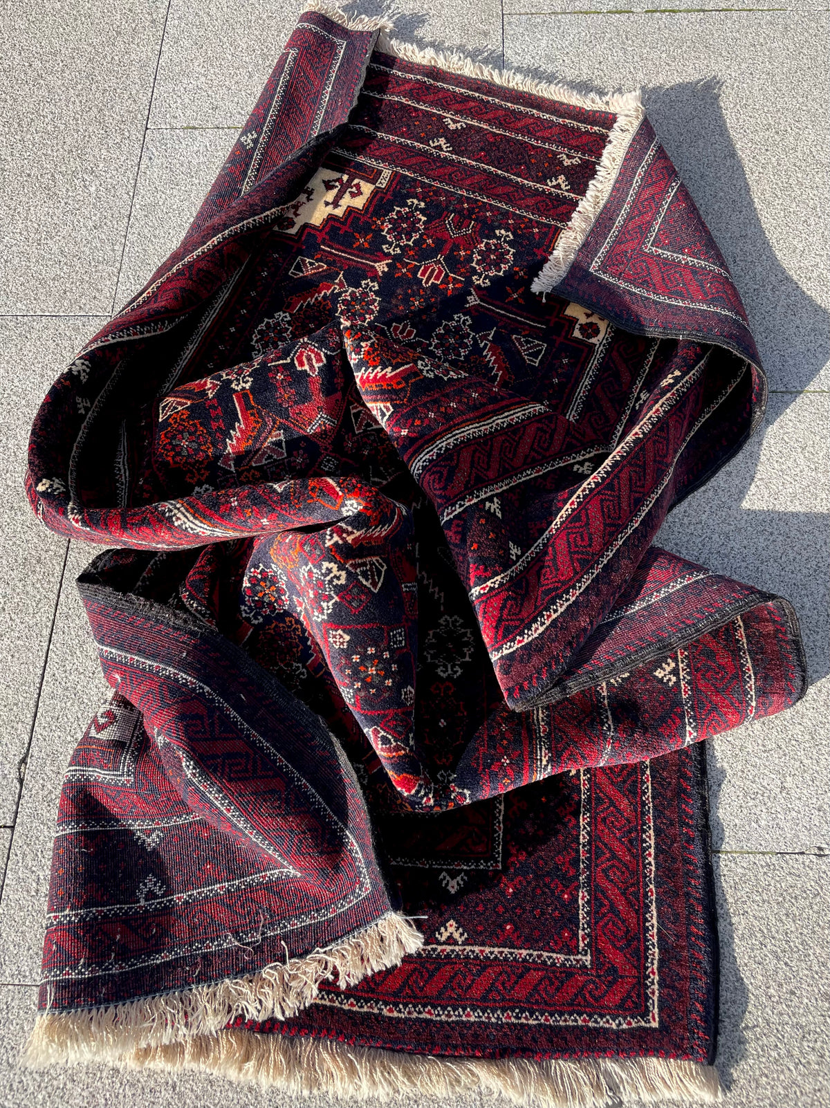 Vintage Baluch Rug 3.3 x 6 Circa 1960s