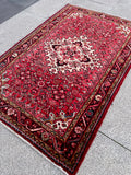 Vintage Malayer Rug 3.6x5.5 Circa 1970s Handwoven Wool Tribal Oriental Accent Carpet
