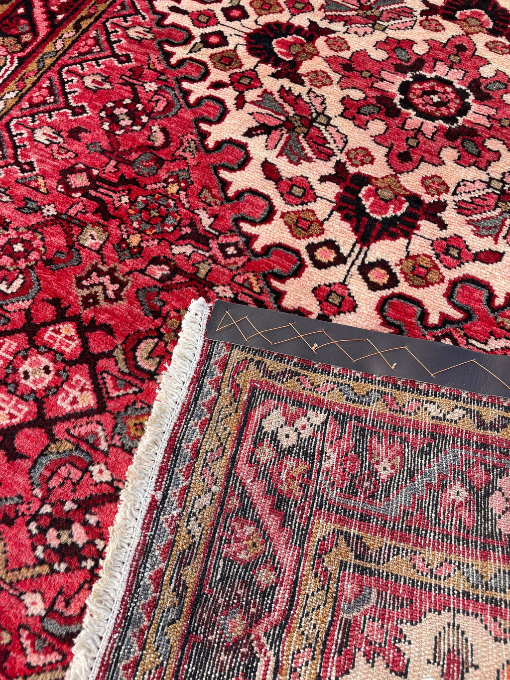 Vintage Malayer Rug 3.6x5.5 Circa 1970s Handwoven Wool Tribal Oriental Accent Carpet