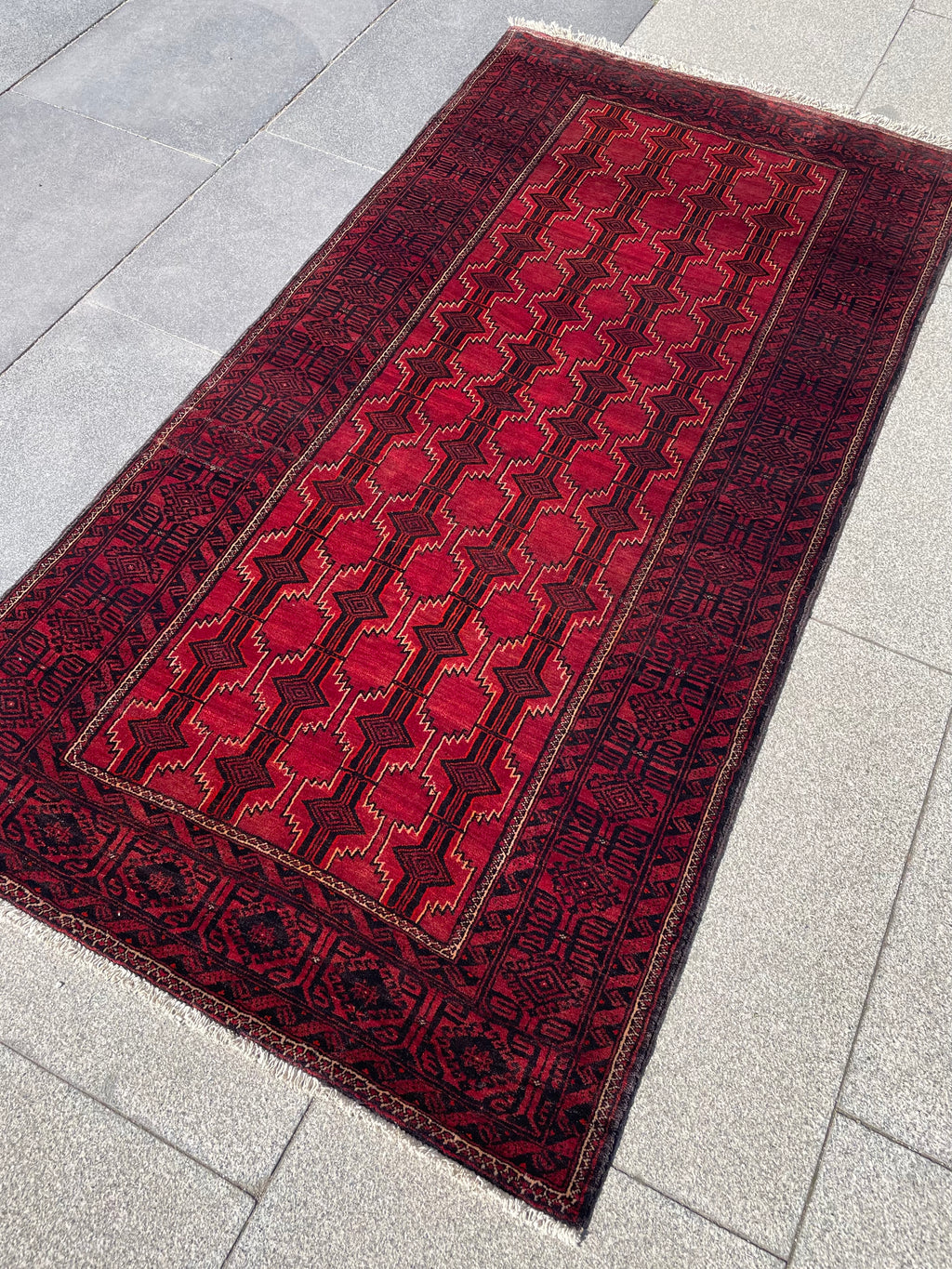 Vintage Baluch Rug 3.28 x 3.87