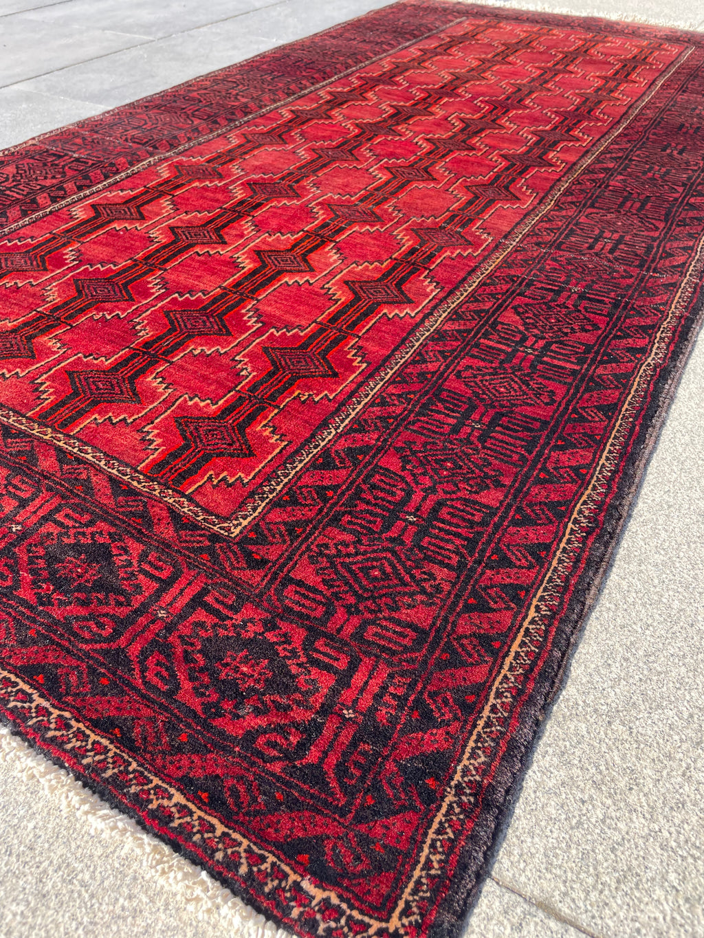 Vintage Baluch Rug 3.28 x 3.87