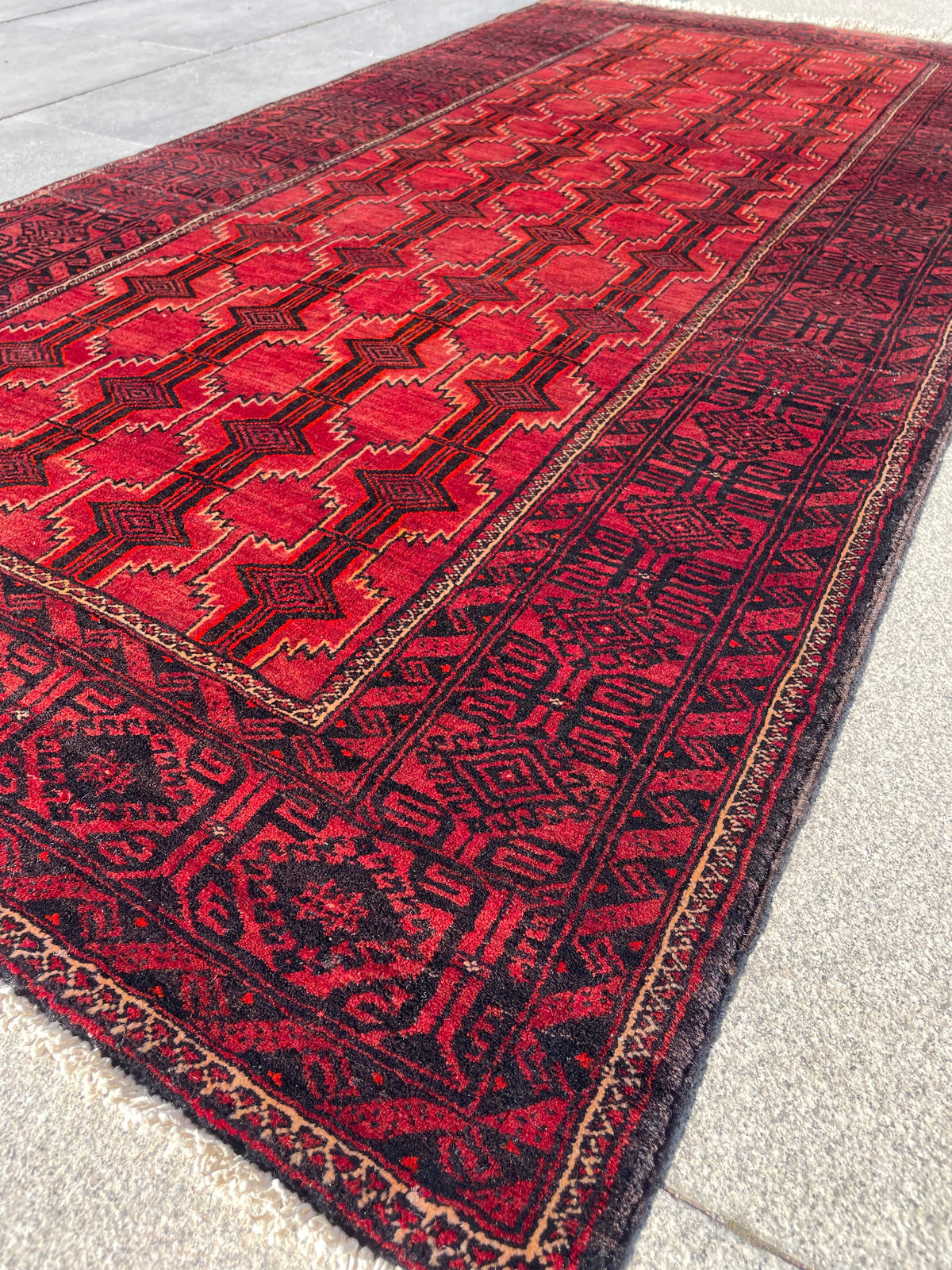 Vintage Baluch Rug 3.28 x 3.87