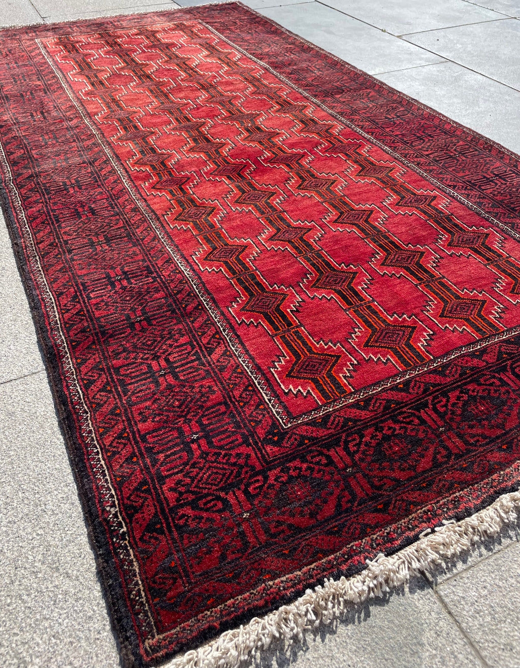 Vintage Baluch Rug 3.28 x 3.87