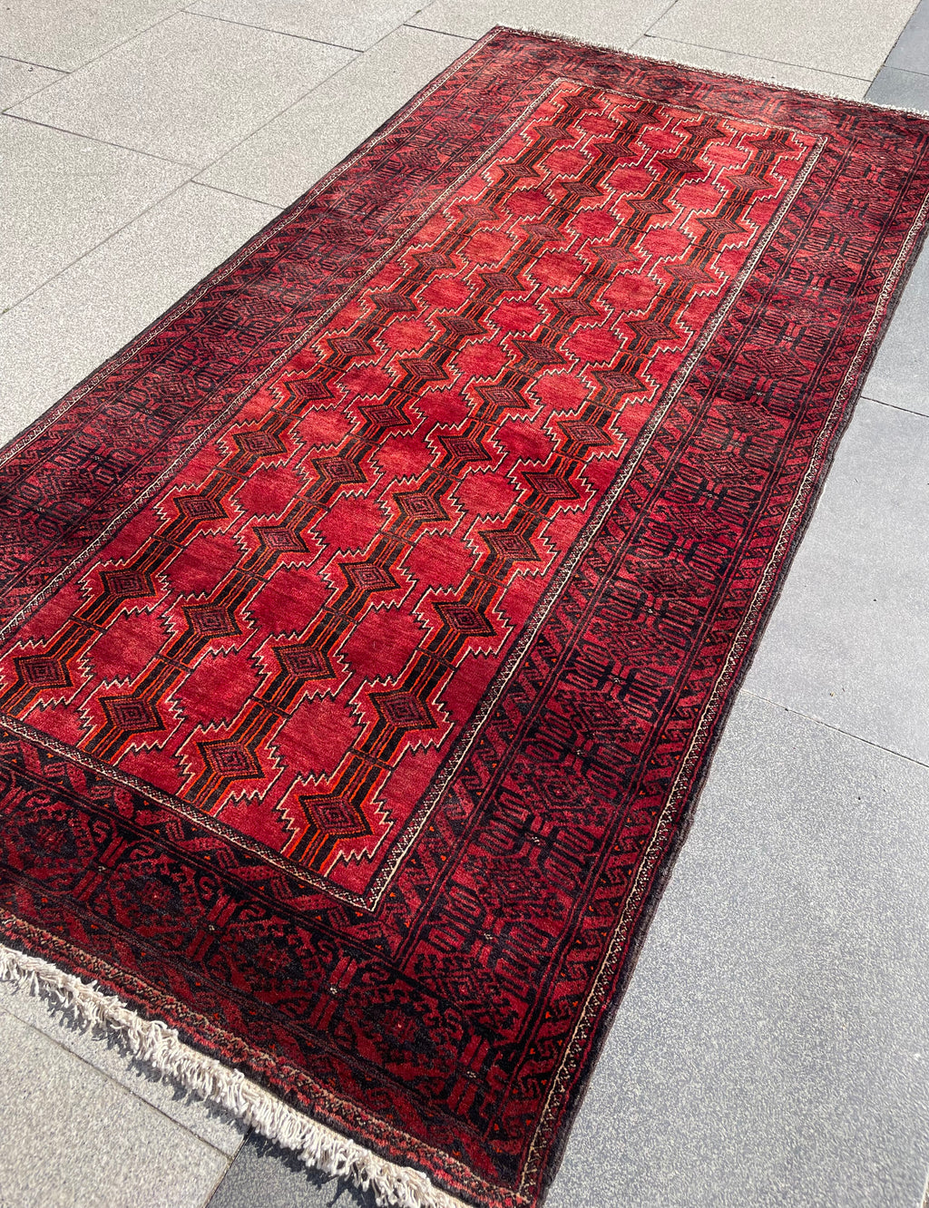 Vintage Baluch Rug 3.28 x 3.87