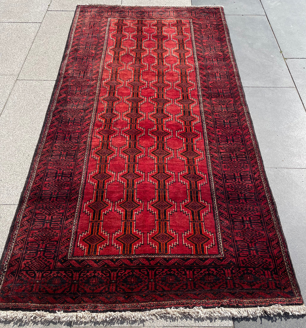Vintage Baluch Rug 3.28 x 3.87
