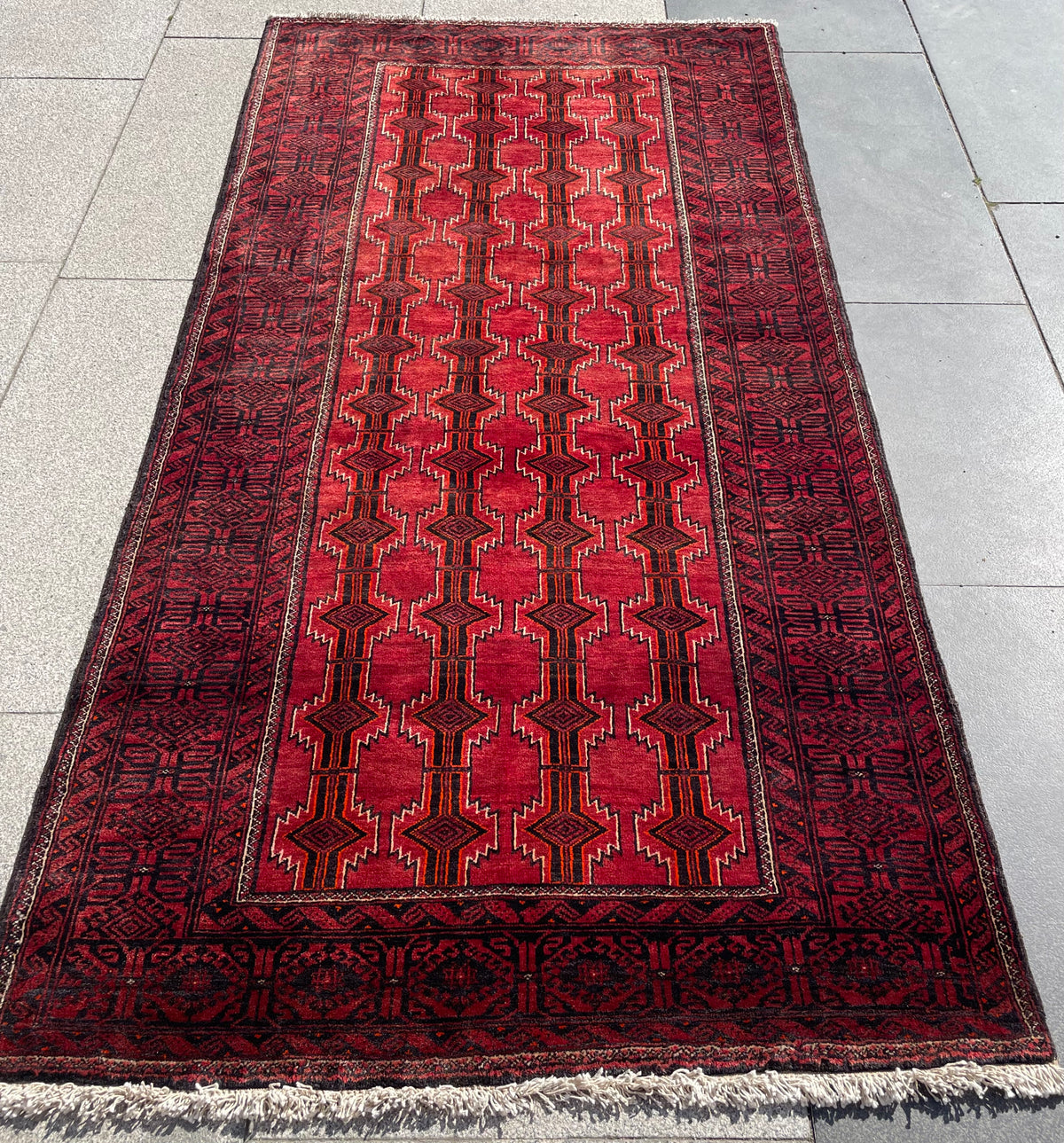 Vintage Baluch Rug 3.28 x 3.87
