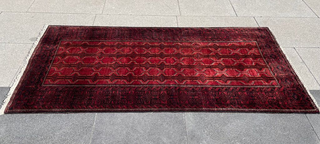 Vintage Baluch Rug 3.28 x 3.87