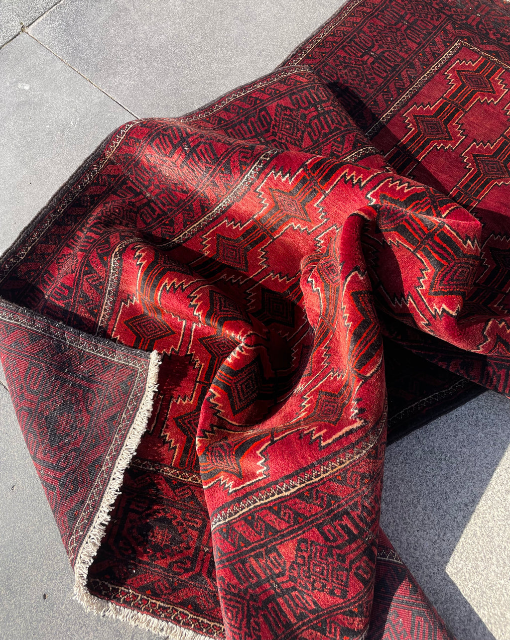 Vintage Baluch Rug 3.28 x 3.87