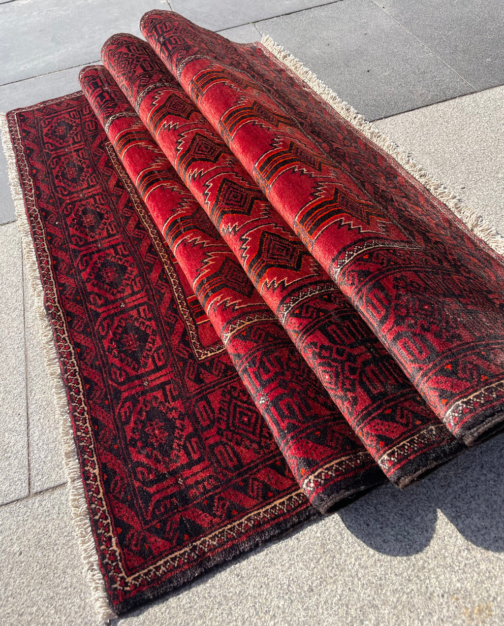 Vintage Baluch Rug 3.28 x 3.87