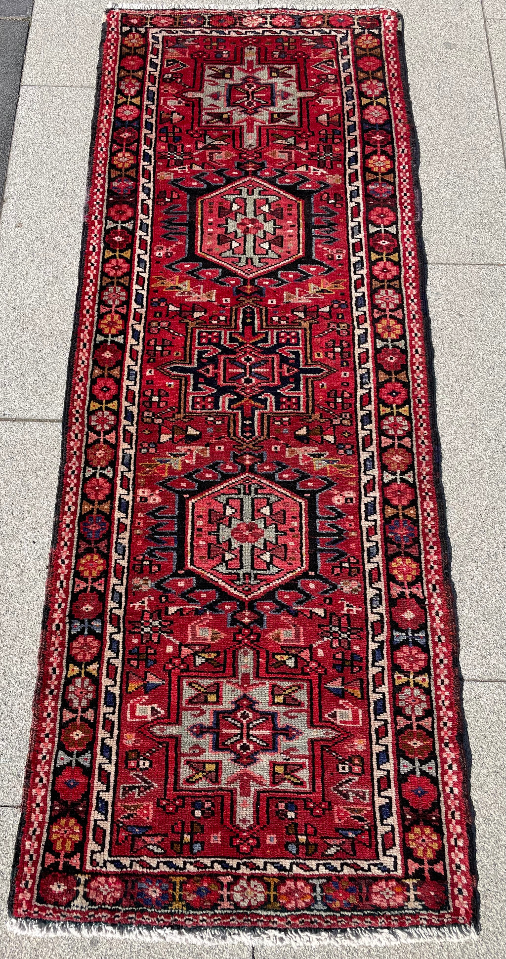 Vintage Heriz Runner 6 x 2 ft