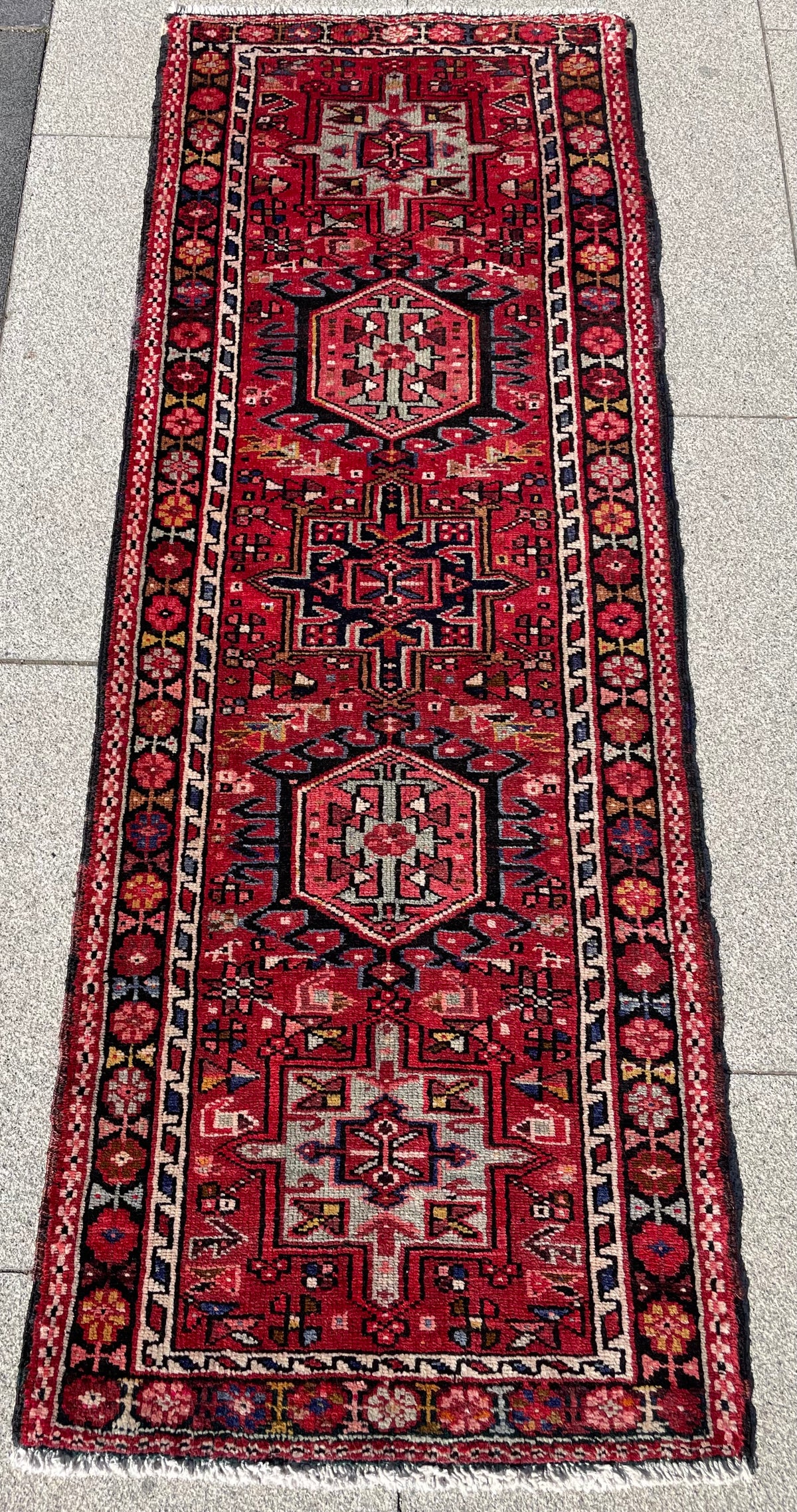 Vintage Heriz Runner 6 x 2 ft