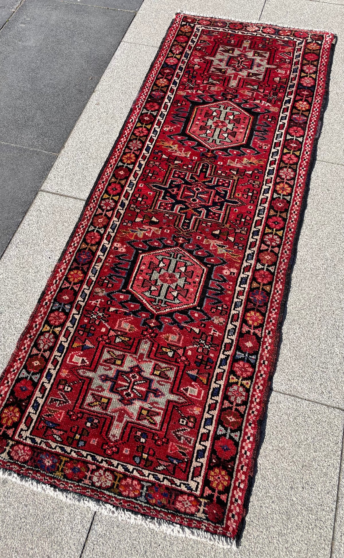 Vintage Heriz Runner 6 x 2 ft