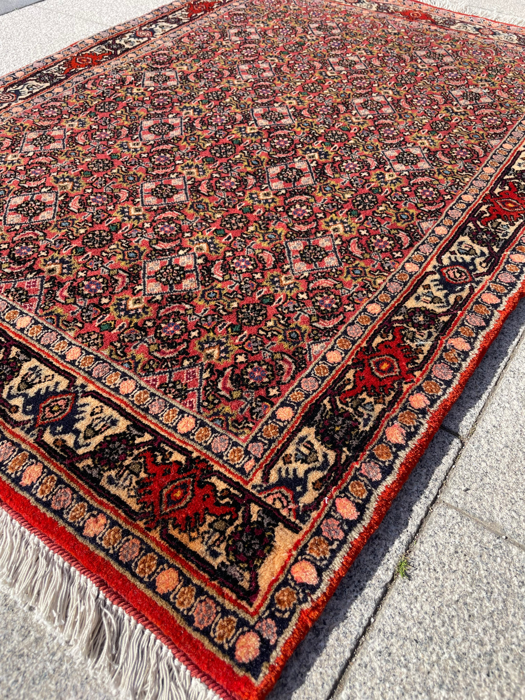 Small Vintage Kurdish Rug 3.6 x 2.4