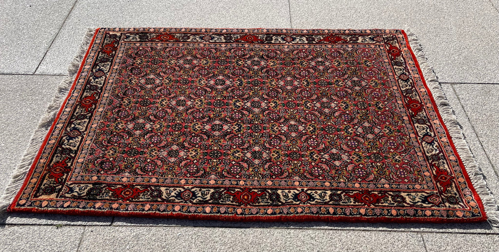 Small Vintage Kurdish Rug 3.6 x 2.4