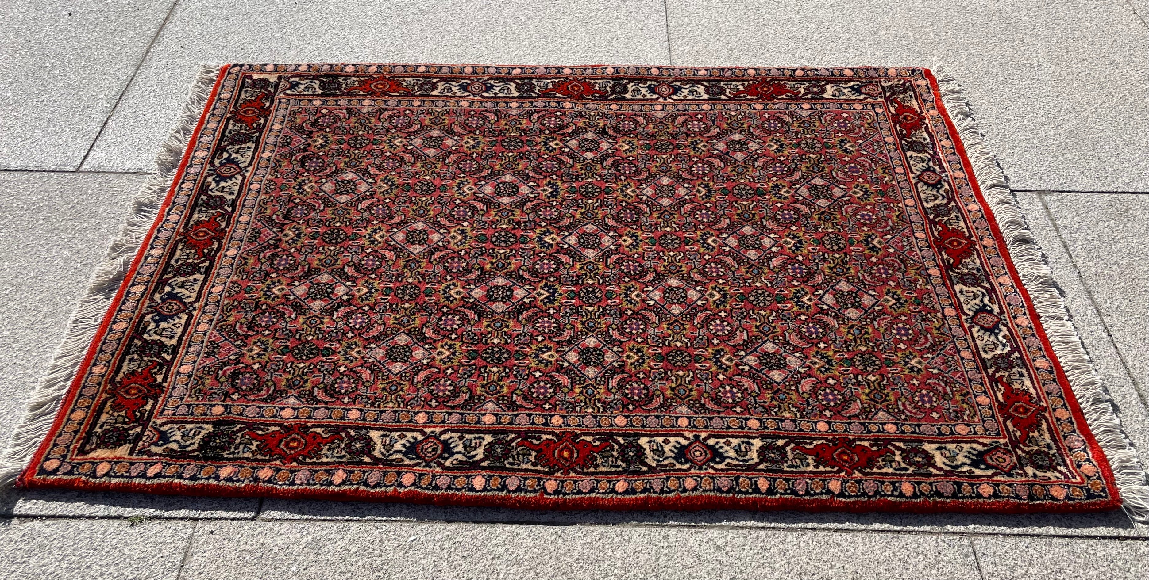 Small Vintage Kurdish Rug 3.6 x 2.4