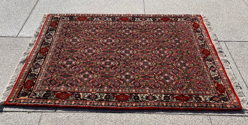 Small Vintage Kurdish Rug 3.6 x 2.4