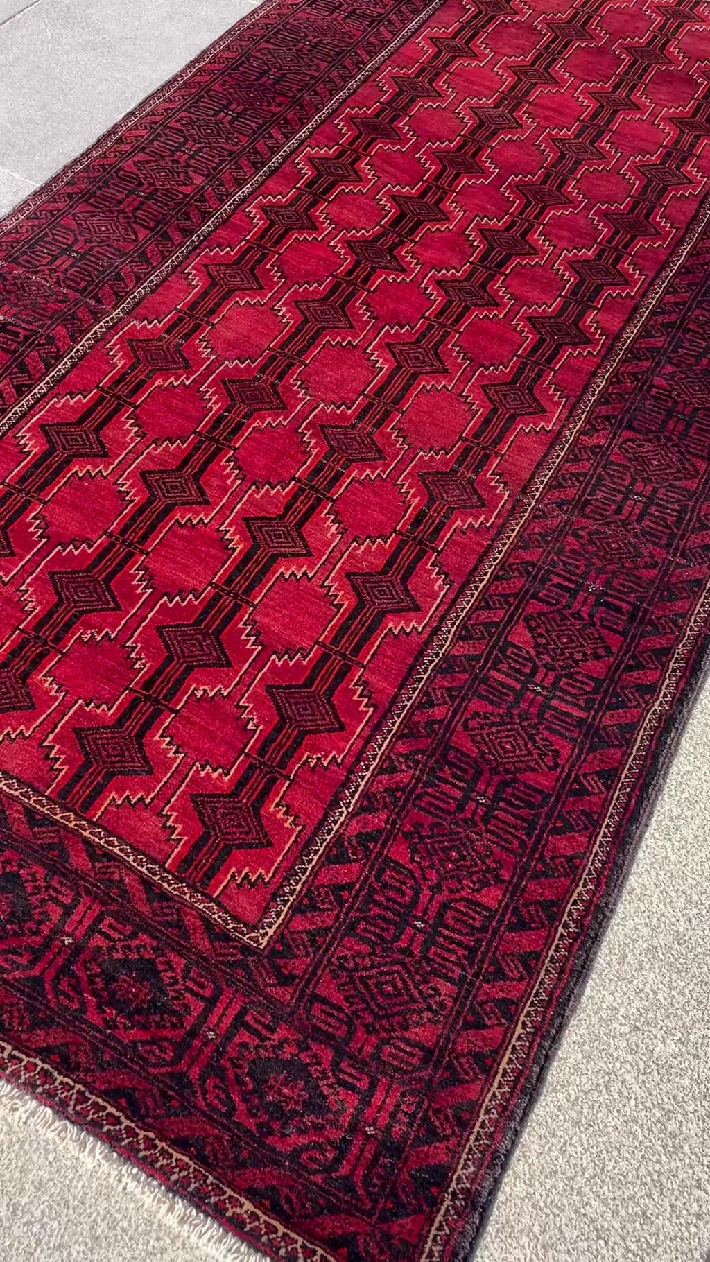 Vintage Baluch Rug 3.28 x 3.87