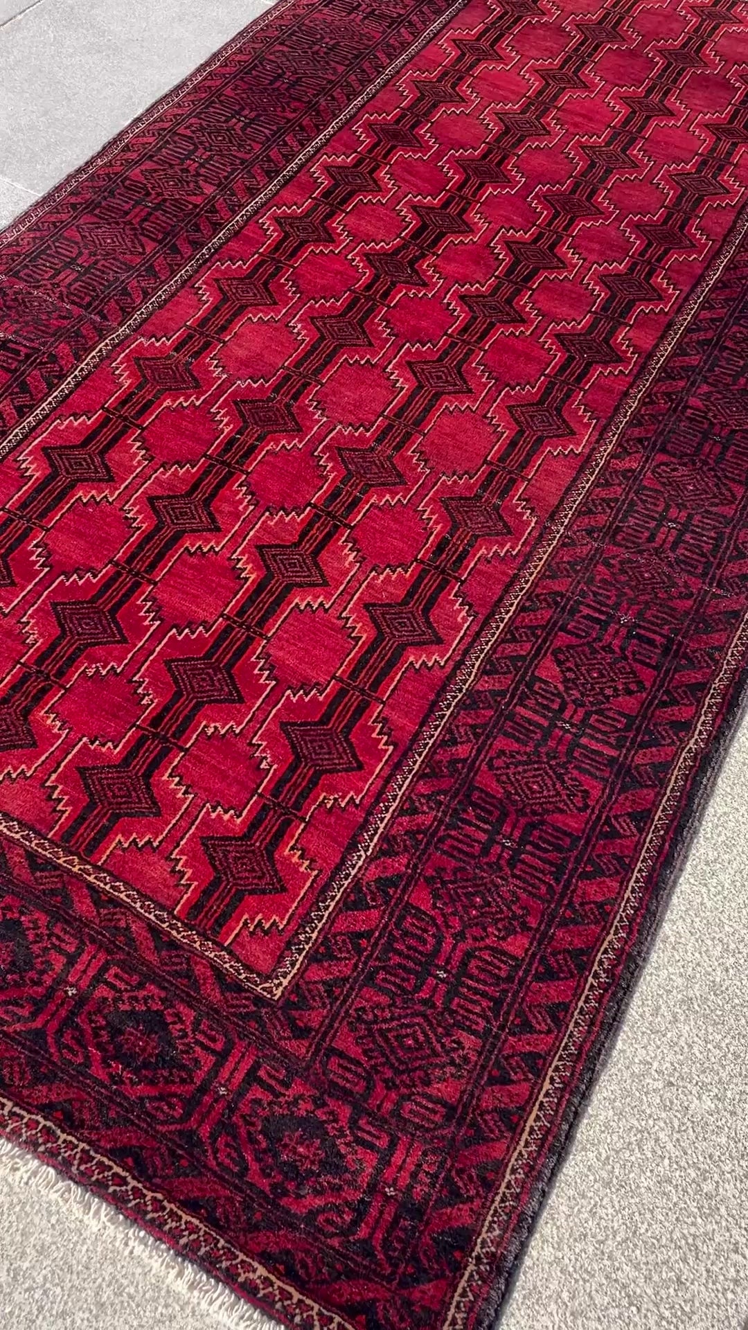 Vintage Baluch Rug 3.28 x 3.87