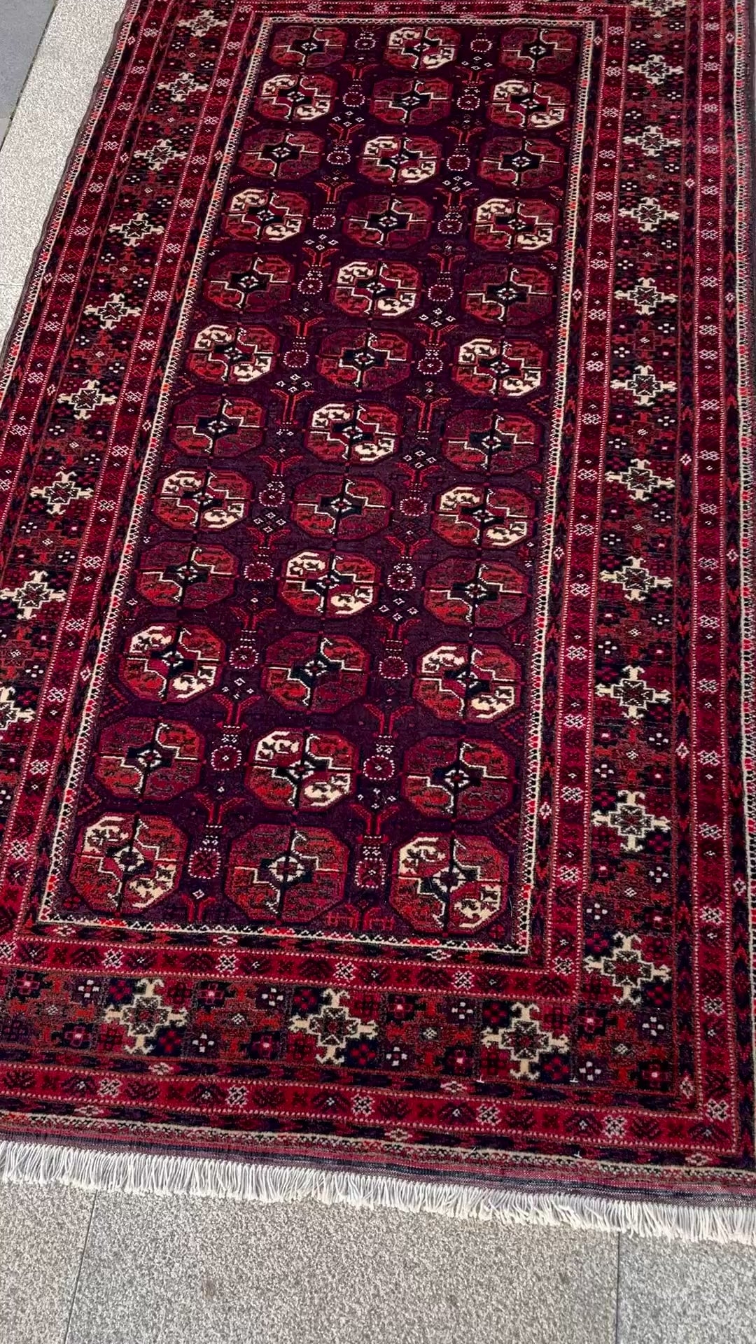 Vintage Baluch Fine Rug 3.4 x 6.2, Circa 1960s