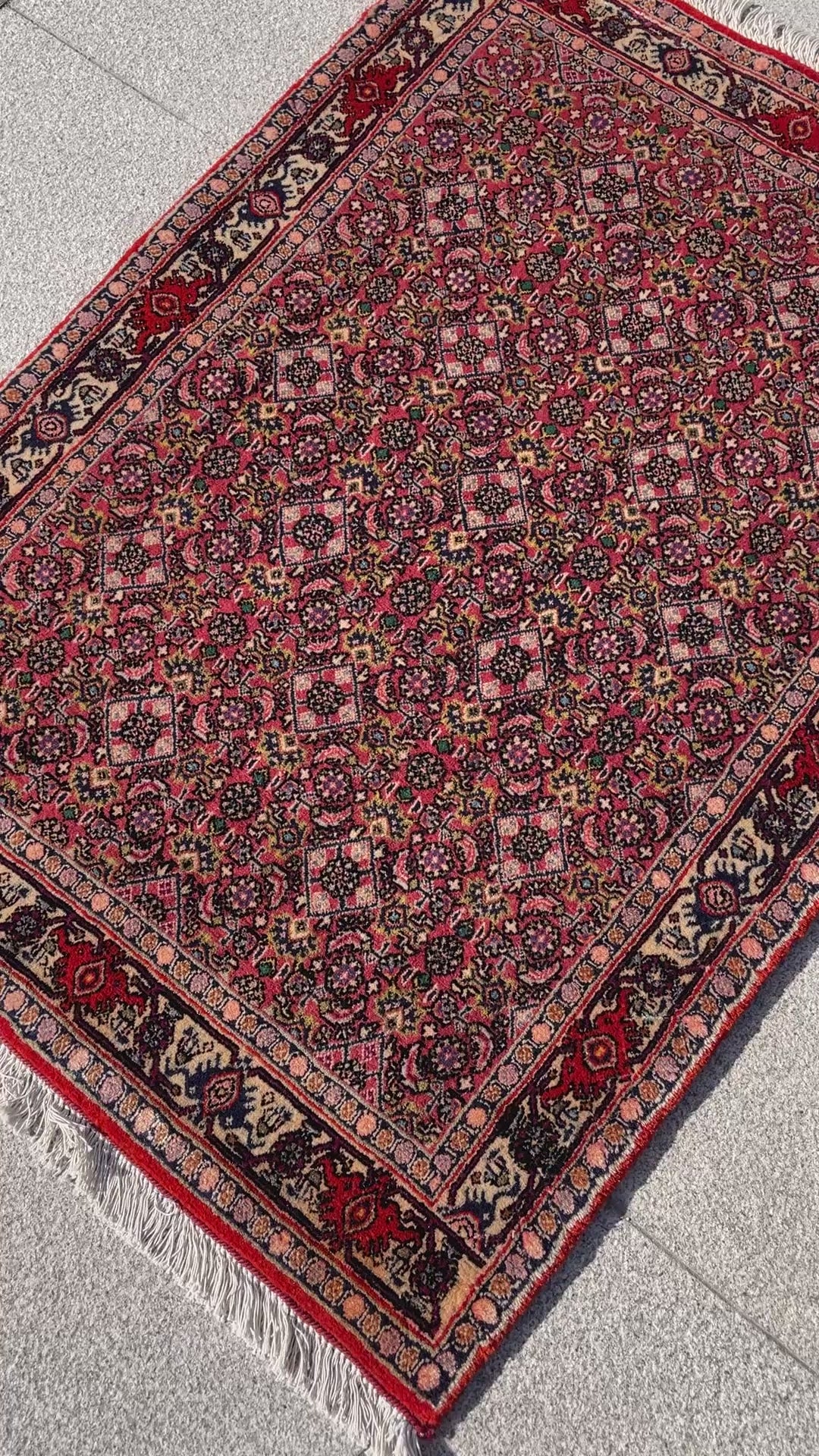 Small Vintage Kurdish Rug 3.6 x 2.4